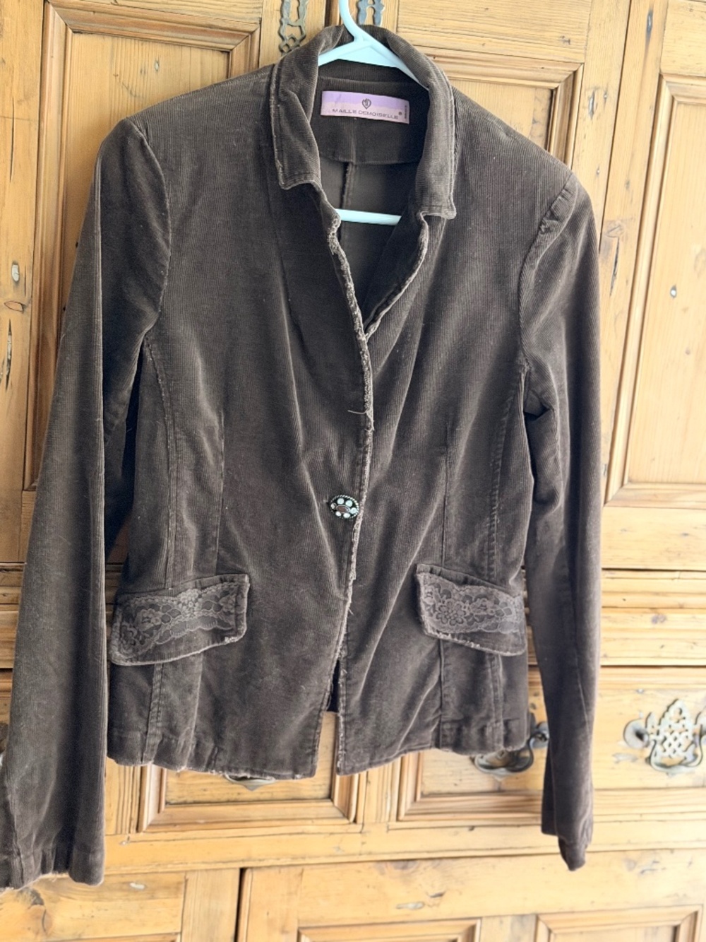 Corduroy feminine fun flirty blazer